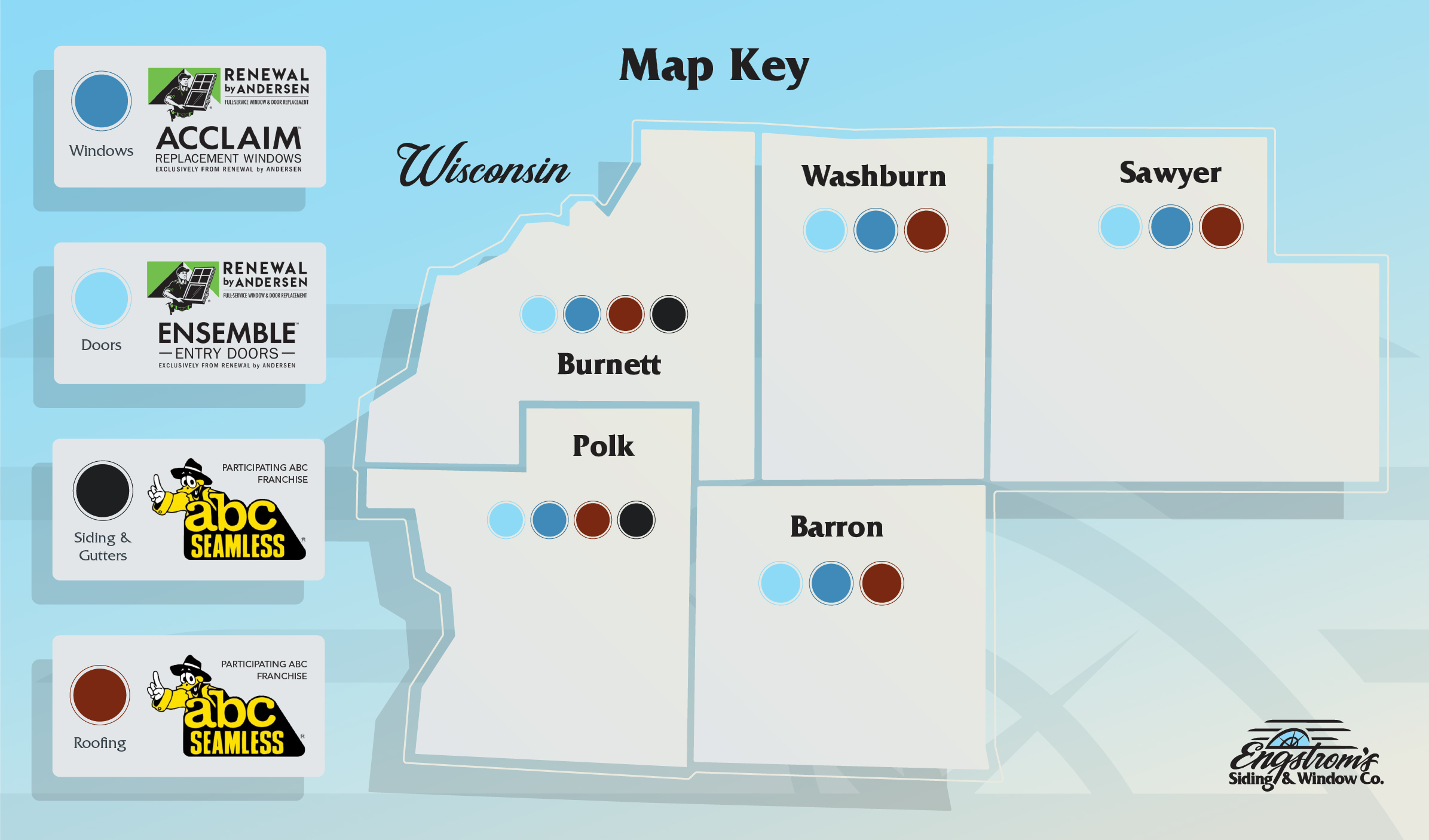 (ESWC) Wisconsin Map Key-100 (ESWC) Wisconsin Map Key-100