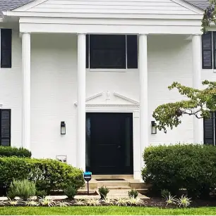 After photo of new front entry door installation