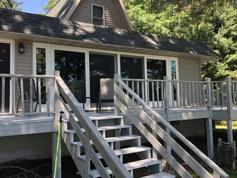 Completed replacement window installation on Wisconsin home